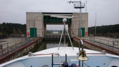Entering one of the deepest locks